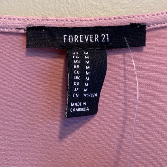 Forever 21 NWT Medium Knit Dusty Rose Bodysuit - Picture 3 of 6